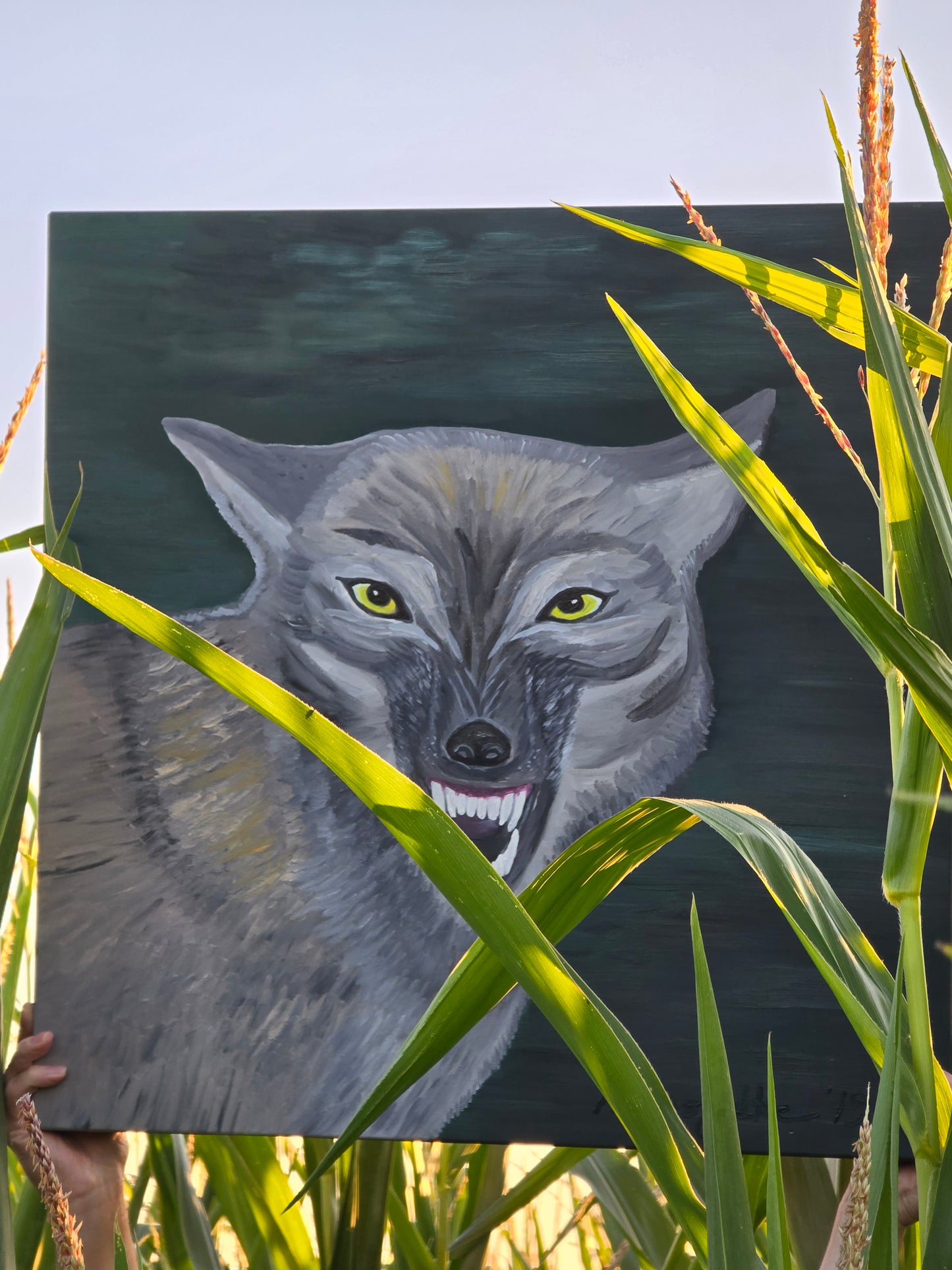Wolf (Original-Gemälde)
