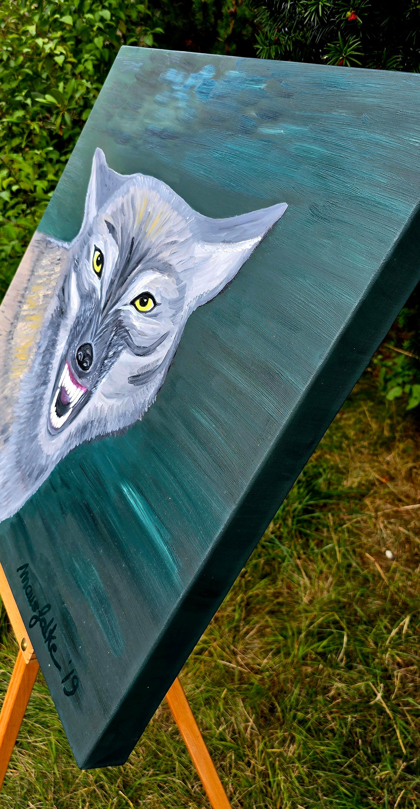 Wolf (Original-Gemälde)