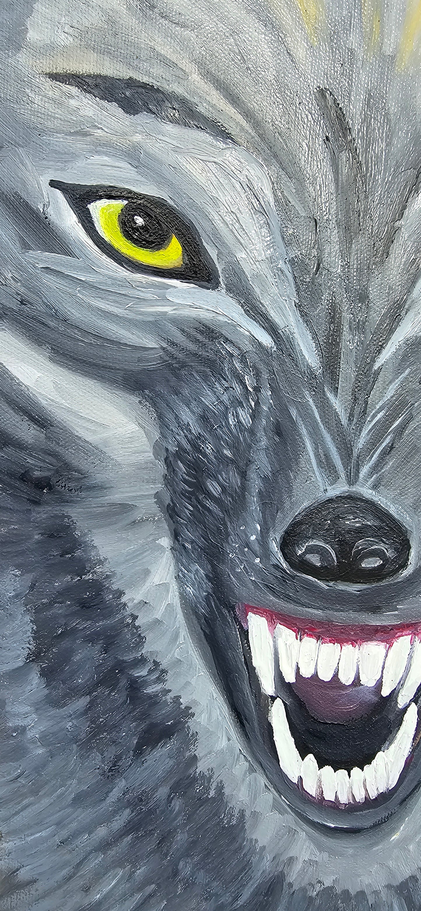 Wolf (Original-Gemälde)