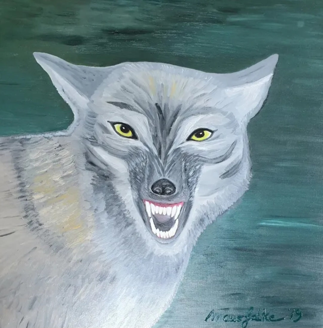 Wolf (Original-Gemälde)