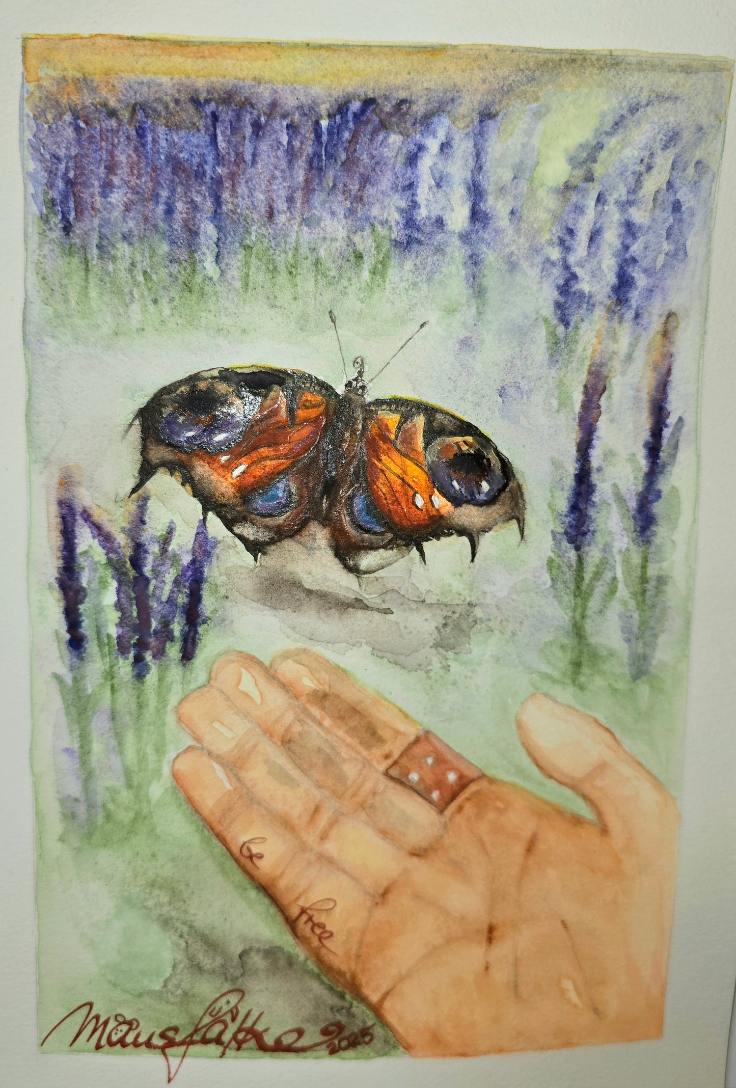 Sei frei, kleiner Schmetterling 🦋 (Original-Gemälde)